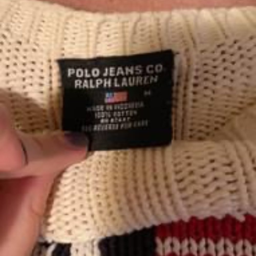 Vintage knitted sweater - Picture 2 of 2